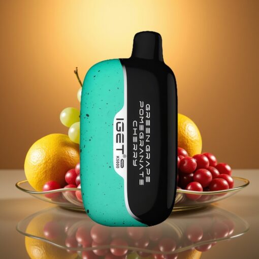 Discover the Refreshing Taste of IGET Moon K5000 – Green Grape Pomegranate Cherry